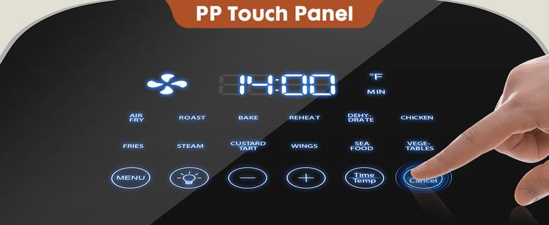 Air Fryer 6 Quart Capacity with Window Square Air Fryer 12-in-1 Air Fry, Roast, Reheat, Dehydrate, Bake, Steam with 400F