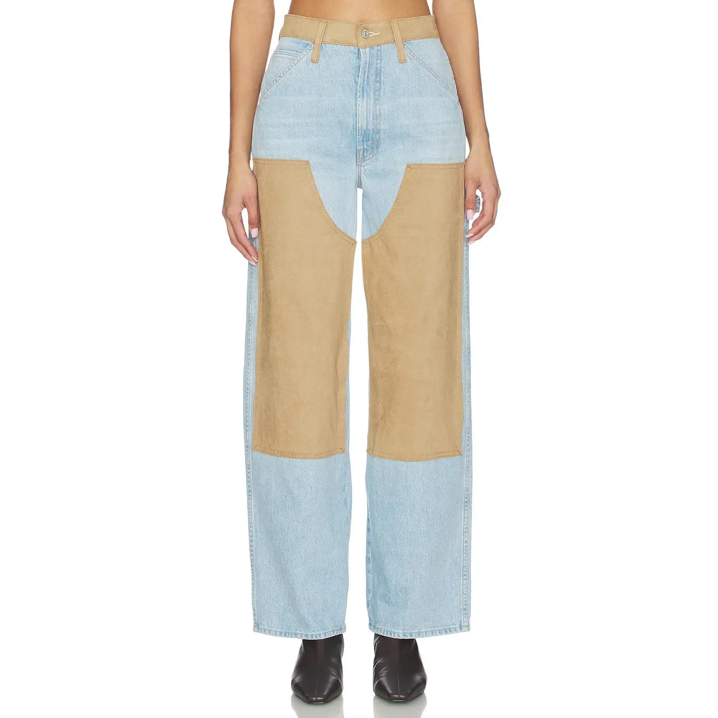MOTHER The Bee's Knees Stud Finder Skimp Jeans in Few & Far Between