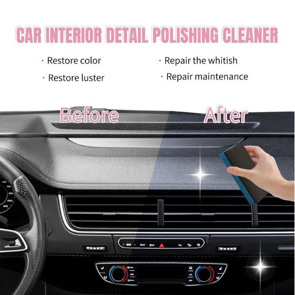 Car interior Cleaner-UltimateProtection for Vinyl, Rubber, and PlasticSurfaces Car Interior Detailer andProtectant, waterless Spray Wax:Plastic.Rubber, Leather Cleaner for Carnteriors&Exteriors、Quick Detailer Automotive Care、Durable Protection Glossy