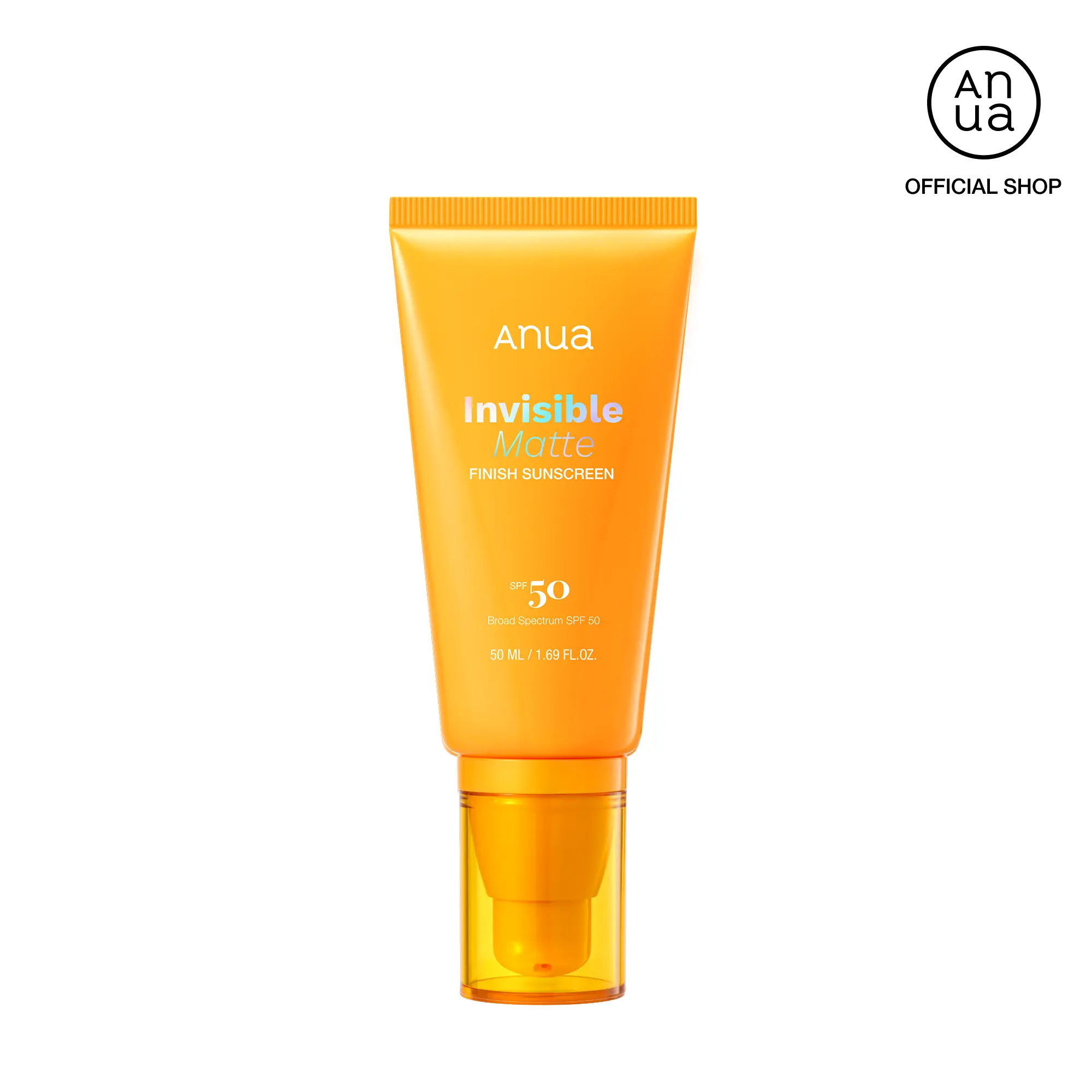 [Anua] Invisible Matte Finish Sunscreen I Broad Spectrum SPF50, Clear Gel, Non Comedogenic UV Filters, All Skin Types, Lightweight Poreless Prime