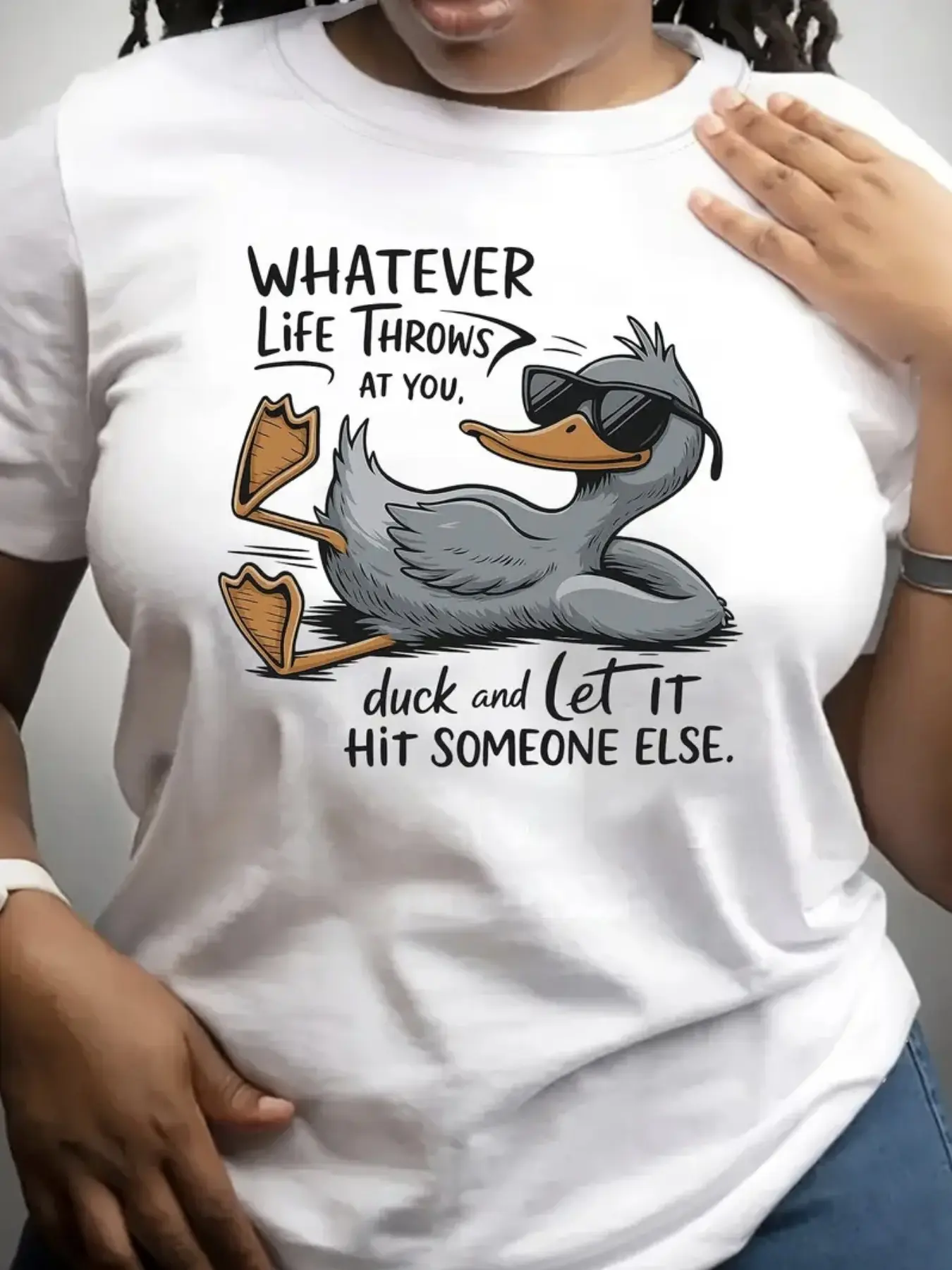 Plus Size, Women's Curve Clothing Curve T-shirts with Print, Casual Short-sleeved Round Neck Top, Medium-stretch Fabric, Machine Washable, Comfortable Fit for All Seasons, Women's T-shirt, T-shirt with Unique Pattern, Comfortable Fit.