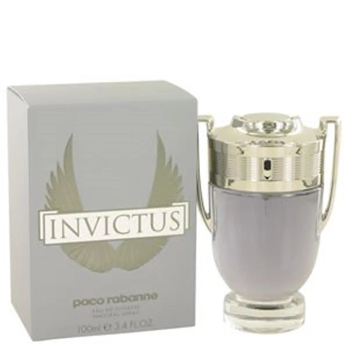 Paco Rabanne Invictus Eau De Toilette Spray - 3.4 oz Masculine Men's Fragrance, EDT Cologne, Aromatic Citrus Woody Scent with Grapefruit Base, Masculine Fragrance, Aromatic Luxurious Fragrance, Bold Scent