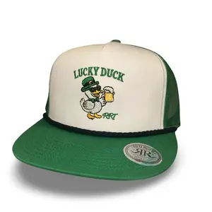 Lucky duck red rope threads rope hat