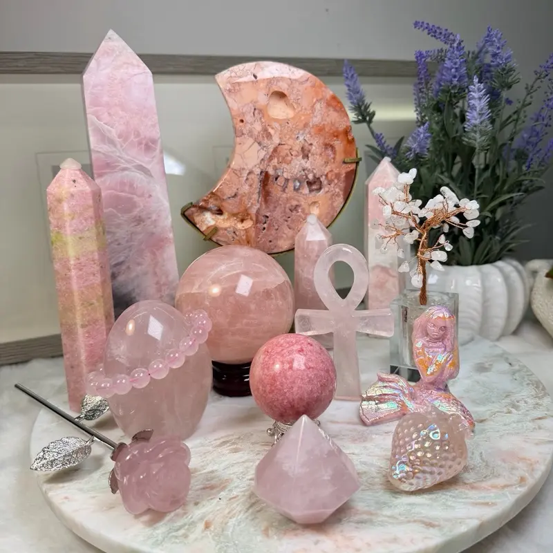 Crystal Forest 4 -Live Claim- Natural Crystal Home Decor - Including Tower, Sphere, Carving, Specimen | Jewelry Accessories & Derivatives