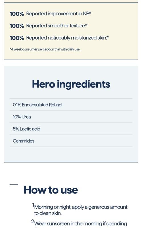 REMEDY for Body Bumps - KP Exfoliating Body Moisturizer