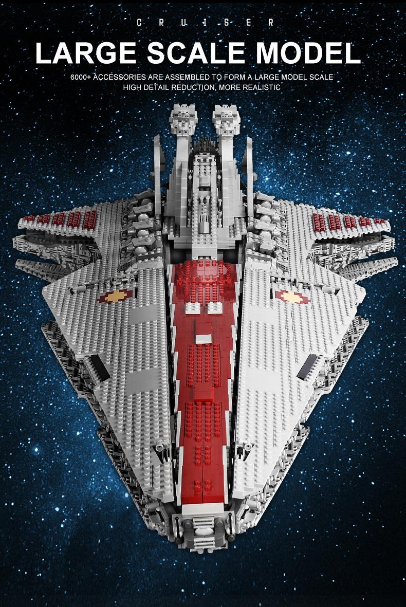 Mould King 21005 Star Spaceship Republic Attack Cruiser Building Block Toy UCS MOC Collection 6685 Pcs Replica Rocket Model Kit Model Aircraft Mould King 21005 Star Spaceship Republic Attack Cruiser Building Block Toy UCS MOC Collection 6685 Pcs Replica Rocket Model Kit Model Aircraft