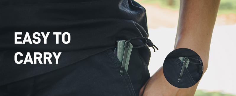 CJRB Glacier Pocket Knife, 3.54'' AR-RPM9 Steel Blade EDC Knife with Micarta Handle for Men Women Camping Hiking Survival