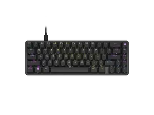 Corsair K65 PRO Mini RGB 65% Optical-Mechanical Wired Gaming Keyboard - OPX Switches, PBT Double-Shot Keycaps, iCUE Compatible, QWERTY NA Layout - Black