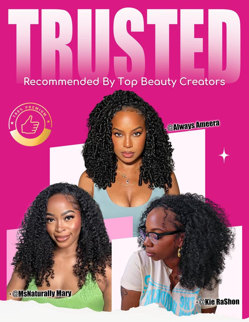 ISEE HAIR 250% Kinky Curly Wear Go Half Wig Invisible Hairline 150% & 180% Glueless Human Hair Wigs No Lace Seamless Flip Over Wig Updo Down Style Hairpiece#TikTokShopHolidayHaul