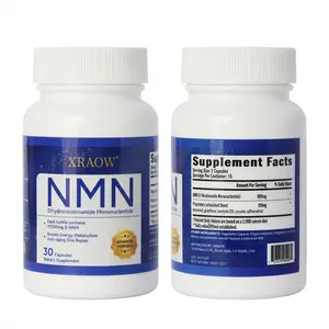 XRAOW Liposomal NAD Supplement with Resveratrol NMN Alternative 30 Day Supply for Energy Boost & DNA Repair Third Party Tested Healthcare Fitness Edible Dietary Vitamin Capsule