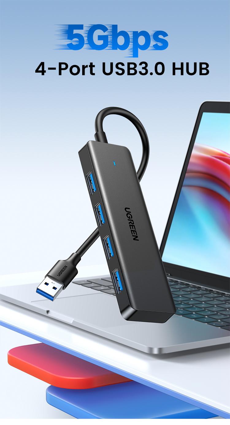 UGREEN 5Gbps USB 3.0 Hub, 4 Ports USB A/USB C Splitter, Ultra-Slim Design, Compatible with PS5, Xbox, Mouse, TikTokShopBacktoSchoolKeyboard, Flash Drive, Deals for You,September Restock，TikTokShopBlackFriday ,Tiktokshopstockup