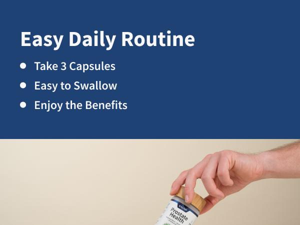 Snap Supplements - Natural Prostate Supplement for Men - Saw Palmetto Extract & Turmeric - Urinary Tract Health - 3rd party tested