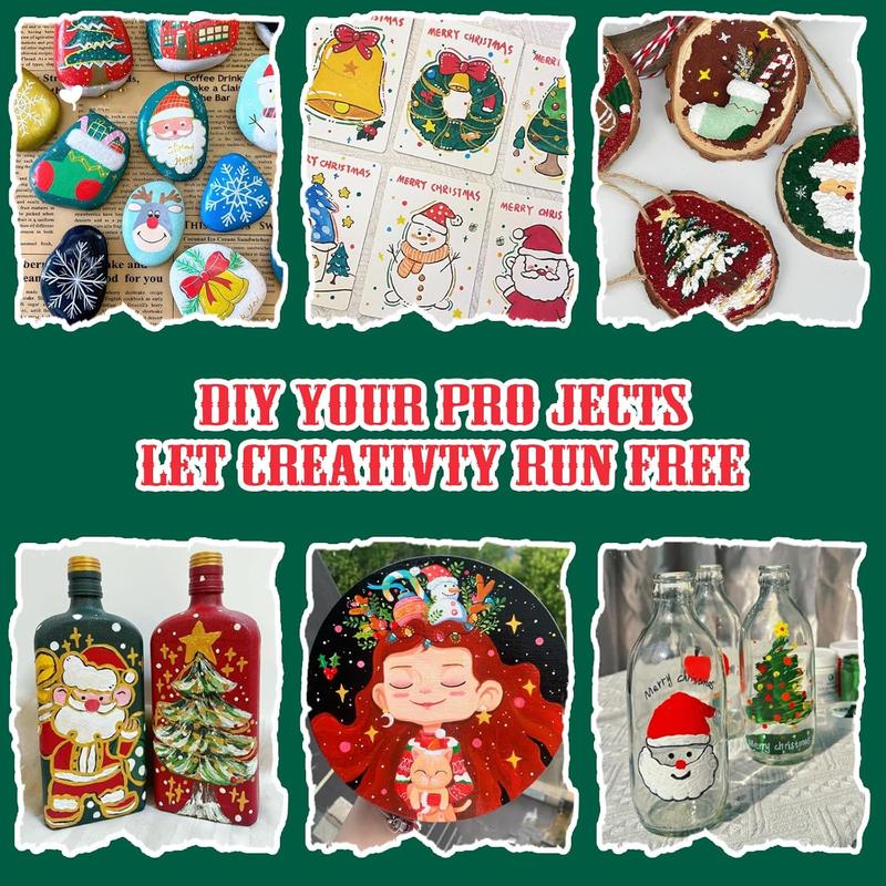 Acrylic Paint Markers Set (36 Colors), Soft Brush Tip Acrylic Paint Pens for Wood, Canvas, Glass, Fabric, Rock Painting & DIY Crafts