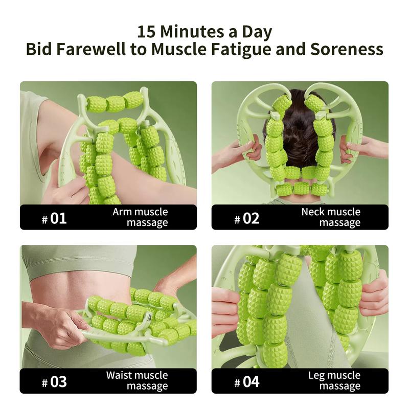 Anti Cellulite Roller & Lymphatic Drainage Massager - Fascia Blaster for Contoured & Smoother Skin - Tool for Sore Arms, Legs, Stomach & Buttocks - Body Care - Pilates Equipment Blood Flow Daily Cosmetic