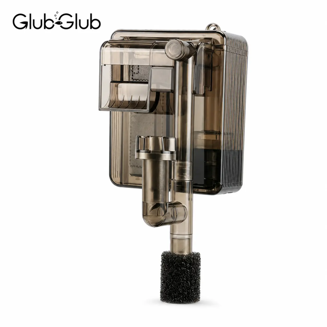 Glub Glub 5W Premium Aquarium Filter | 400L/H High Flow | Ultra-Quiet USB HOB Filter with Surface Skimmer | Sleek Modern Aesthetic sohochic