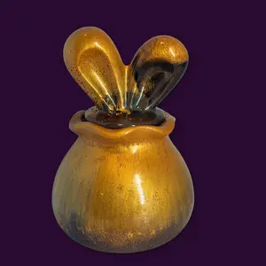 Brown Bunny Ear Trinket Jar