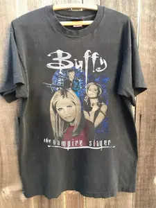 Buffy The Vampire Slayer 90's Graphic Charcoal Unisex T shirt S-5XL