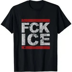 Fck Ice Distressed T-Shirt | Unisex Cotton T-Shirt | Unique Gift Tee baggy  shirt