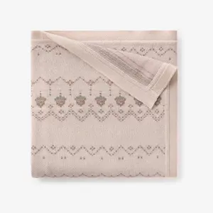 Acorn Fairisle Knit Baby Blanket