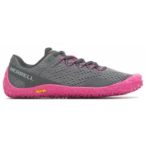 Merrell Womens Vapor Glove 6 Trail Running Sneakers Shoes - Grey, Pink