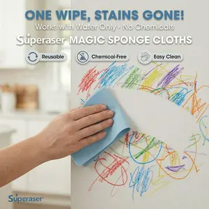 Superaser 10Pcs/20pcs Magic Eraser Sponge Multi Surface Reusable Cleaning Sponges Shoe Wall Magic Eraser Sponge Multi Purpose Stain Cleaning Sponge