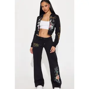 Ed Hardy Swallow Bird Sweatpant - Black 2