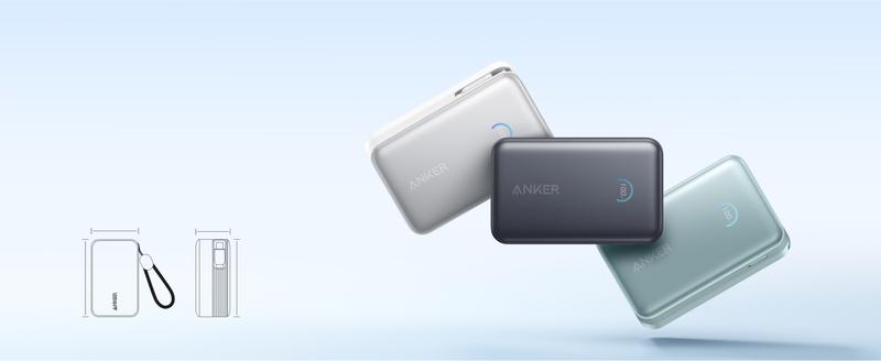 [Live Only]Anker Nano Power Bank, 10,000mAh Portable Charger with 2.3 ft Anker InstaCord Retractable Cable, 45W Max Compact Battery Pack, Smart Display, For iPhone 16 Series, iPad, Galaxy, Pixel, and More