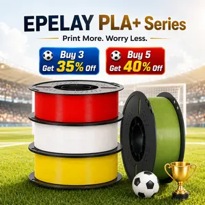 EPELAY PLA+ 3D Printer Filament 1.75mm, ±0.02mm Precision, Smooth Feeding, Clog-Resistant, Low-Odor FDM Filament, Summer Vibes Bundle,summerwins