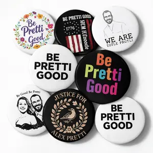 Justice for Alex Pretti Button Pin, Be Pretti Good Pin, Activism Accessory & Political Protest Gear, Be Good Social Justice Button, Memorial Pin Button for Human Rights Protest, Liberal Activist Badge & ICE GTFO Statement Pin
