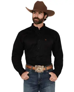 Ariat Men's Twill Long Sleeve Western Shirt Big And Tall - 10000502_X