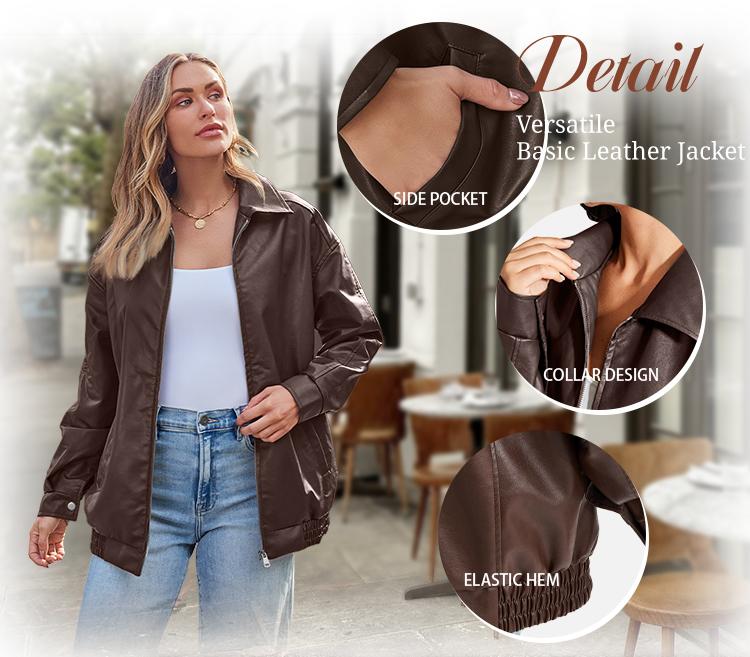 AUTOMET Womens Oversized Leather Jackets Faux Suede Fall Fashion Motorcycle Coats Winter Outfits Clothes 2026 Womenswear Tops Outdoorfun Formal Casual Pockets Basic Button Outerwear SpringStatements