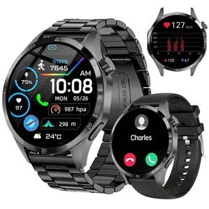 Smartwatch Ultra-Clear AMOLED Screen Dynamic Bluetooth Call,Sports Modes Fitness Watch Activity Tracker with Heart Rate/Sleep Oxygen Monitor IP67 Waterproof Dustproof Smartphone Wristwatch Devices Wearable Pedometer Weather Updates Workout