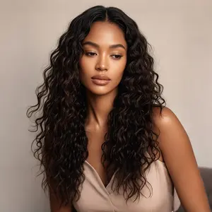[Blend] Teslal hair Wear It and Go Glueless Wig Pre Cut HD Lace 6X6X1 Lace Wig 180% Density Natural Curly Adjustable Straps Soft And Comfortable