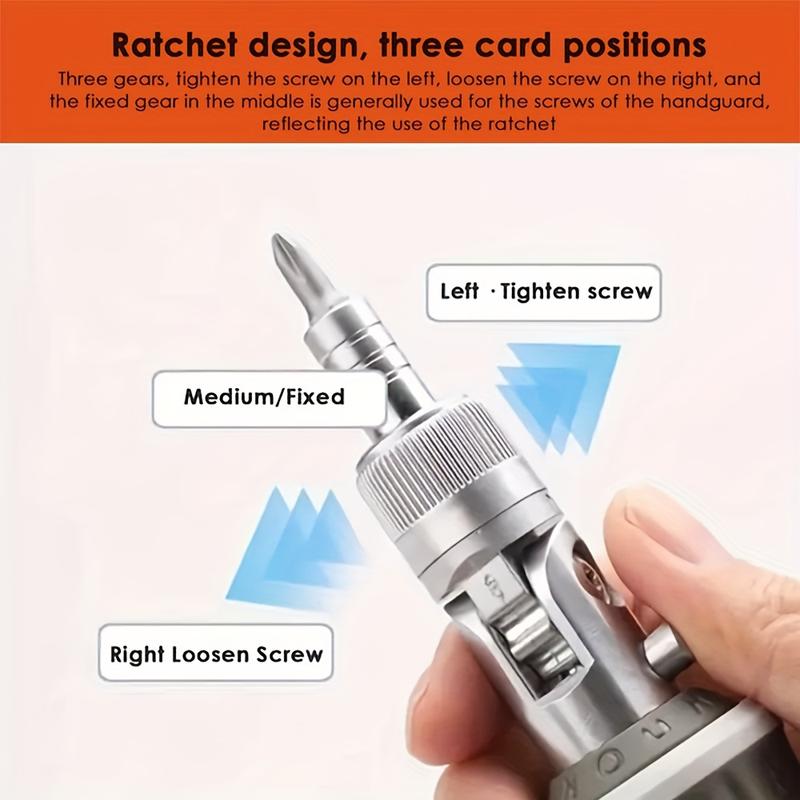 Multifunctional Professional 8-in-1 Ratcheting Multitool Screwdriver with Magnetic Tip - Perfect for DIY and Repair Projects