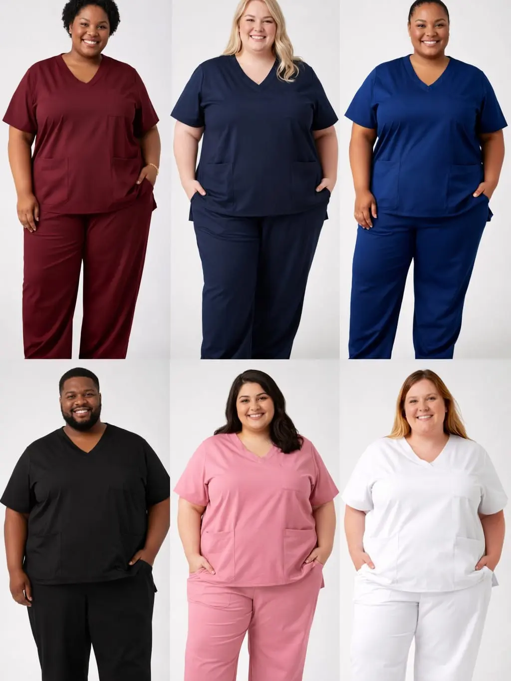 IFEUniforms Premium Unisex Scrub Set | Plus Size Nursing Uniform 3XL–6XL