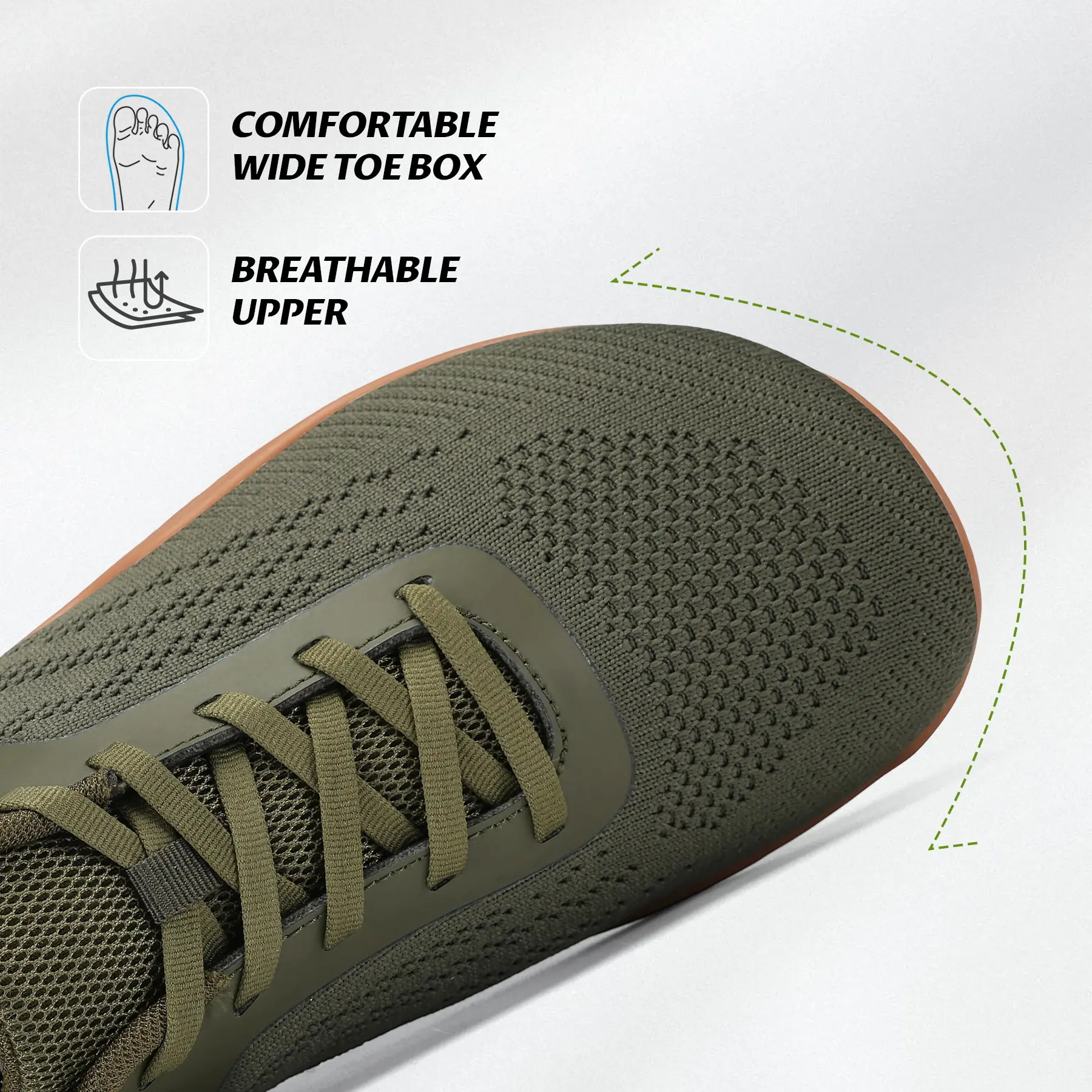 Barefoot Shoes Wide Toe Box Zero Drop Sole Knit Upper Women Barefoot Walking Wide Toe Box Zero Drop Minimalist  main image 2