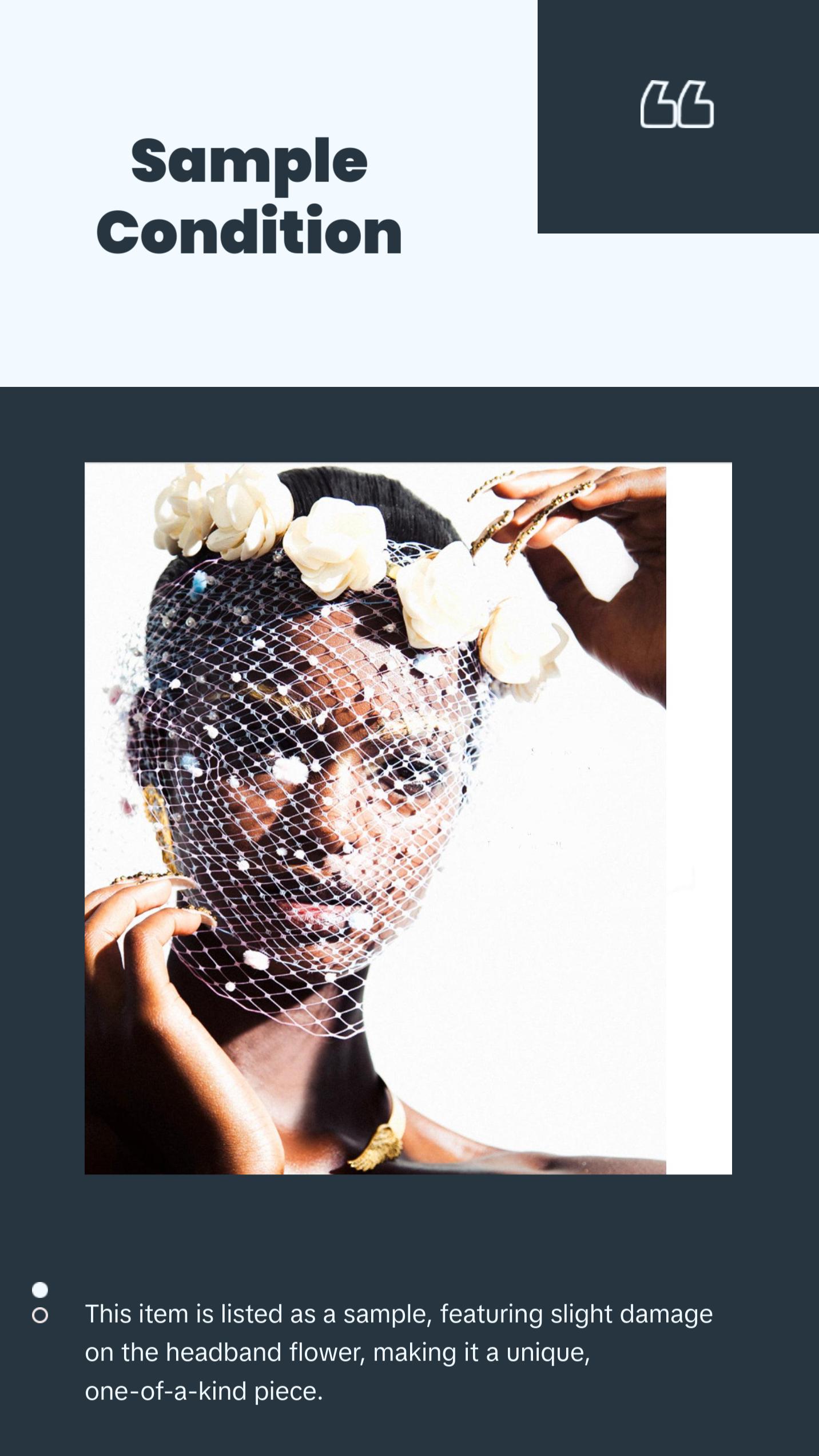 Shell Rose Headband & Ring “sample”