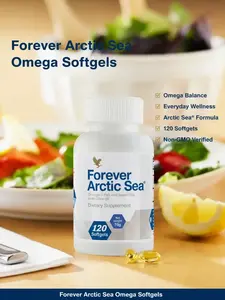Forever Arctic Sea® Omega Balance Softgels - 120 Count, Omega-3 & Omega-9 Fatty Acids, Fish & Olive Oil, Non-GMO Verified, Everyday Wellness Supplement