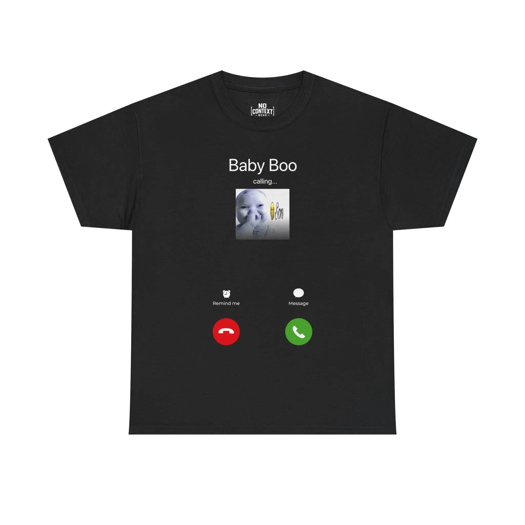 Baby Boo Calling Phone Screen Tee | Caller ID Graphic T-Shirt
