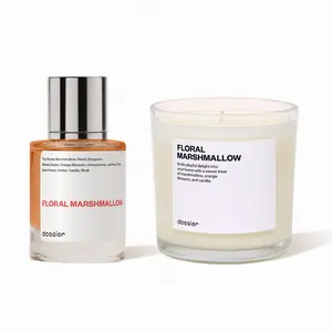 Marshmallow Home duo,  Perfume and Candle Bundle, 50ml + 9oz , Eau de Parfum, Floral Marshmallow, Floral Marshmallow Candle