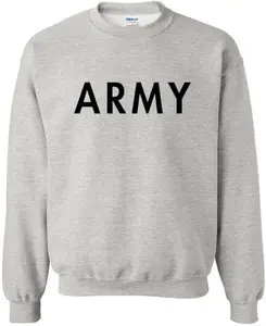 Army PT Crewneck Sweatshirt | USA Army Military Physical Training Exercise Workout Warm Sweatshirt