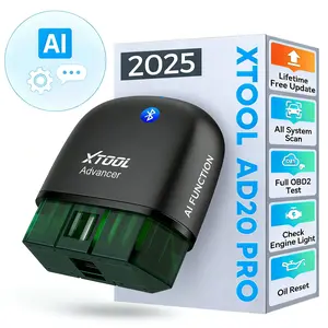 XTOOL AD20 Pro Smart OBD2 Scanner AI-Assisted Diagnosis for Check Engine Light & All Systems Oil/Battery Service Performance & Smog Ready Free Updates