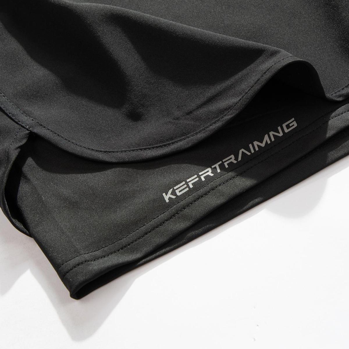 Men's Letter & Bull Head Print 2 in 1 Double Layer Drawstring Waist Gym & Casual Shorts, Regular Fit Comfortable Breathable Quick Drying Anti Exposure Pocket Shorts for Gym Workout, Running & Daily Wear, Men's Bottoms for Summer