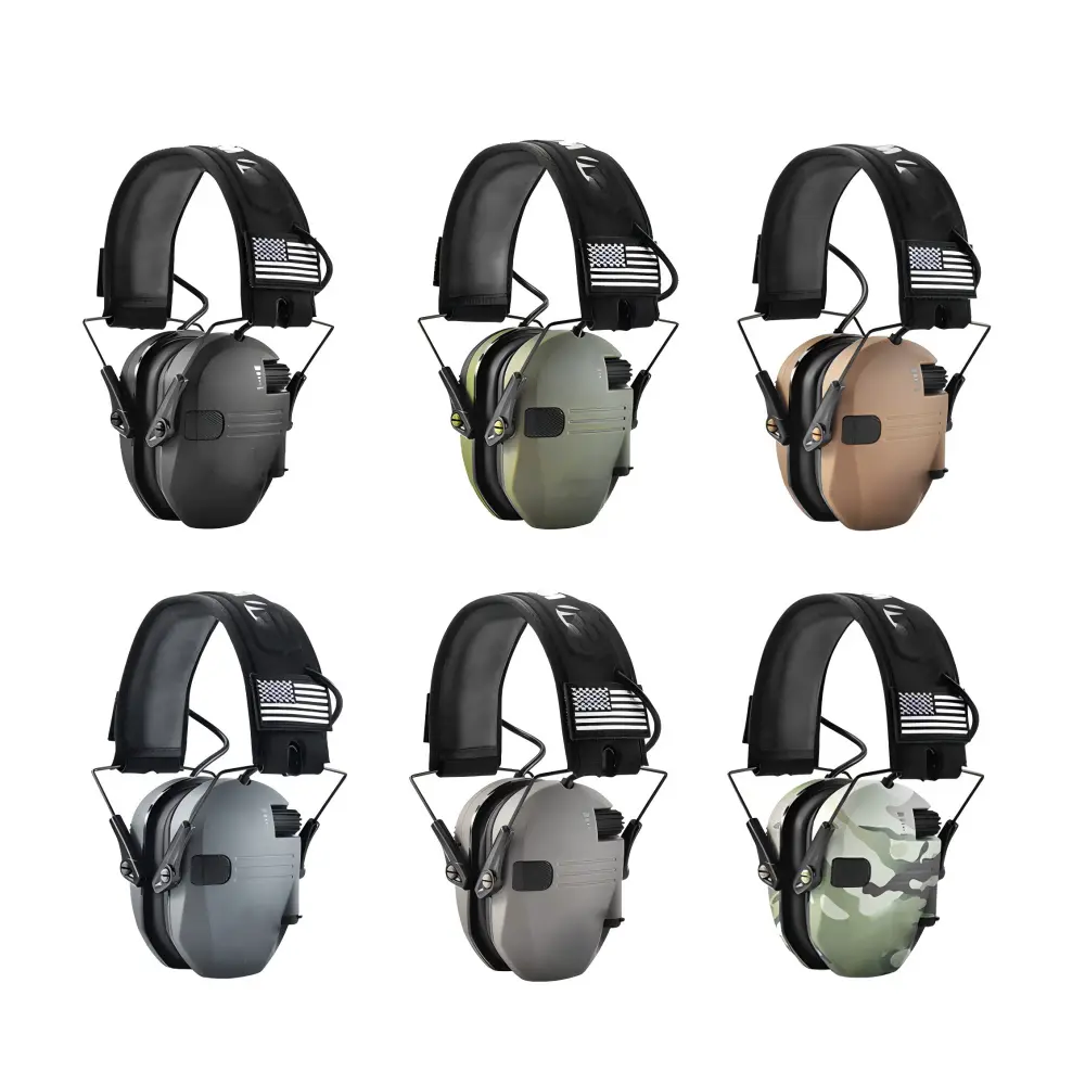 Over-Ear Wired Tactical Headphones - Secure Over-Ear Fit, High-Quality Sound, Noise Cancelling, Adjustable, Work Safety Equipment for Shooting Users, 1-Piece Tactical Gear
