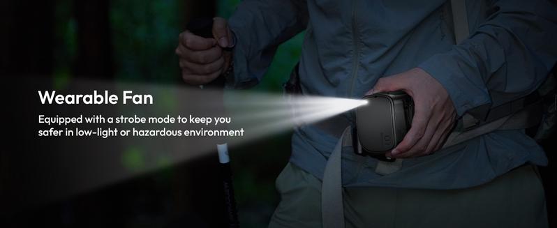 Aecooly Waist Fan Portable Hands Free Cooling Fan for Outdoor, Worksite & Summer Heat | Strong Airflow, Long Battery Life, Compact & Rechargeable,Summervibes