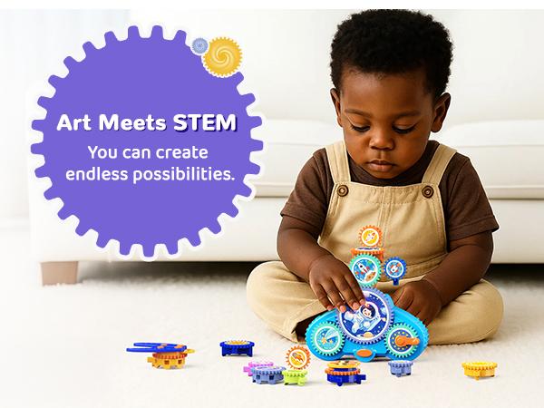 KOKODI STEM Gear Building Set, Mechanical Gear Engineering Kit, Puzzle Motor and Manual Dual Drive Construction Toy, 18 Large 40 mm Gears, Fine Motor and Sensory Learning Play KOKODI STEM Gear Building Set, Mechanical Gear Engineering Kit, Puzzle Motor and Manual Dual Drive Construction Toy, 18 Large 40 mm Gears, Fine Motor and Sensory Learning Play