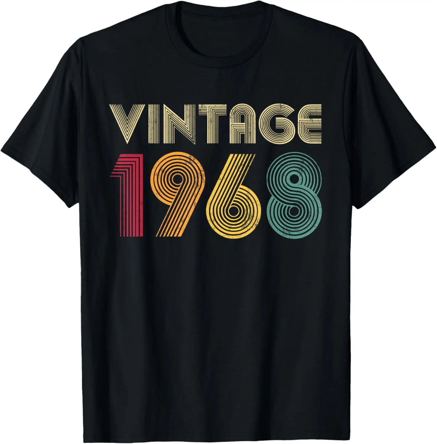 Women's 100% Cotton Round Neck Casual T-Shirt - Everyday Streetwear Top, 58th Birthday Gift for 1968 Vintage Born Individuals