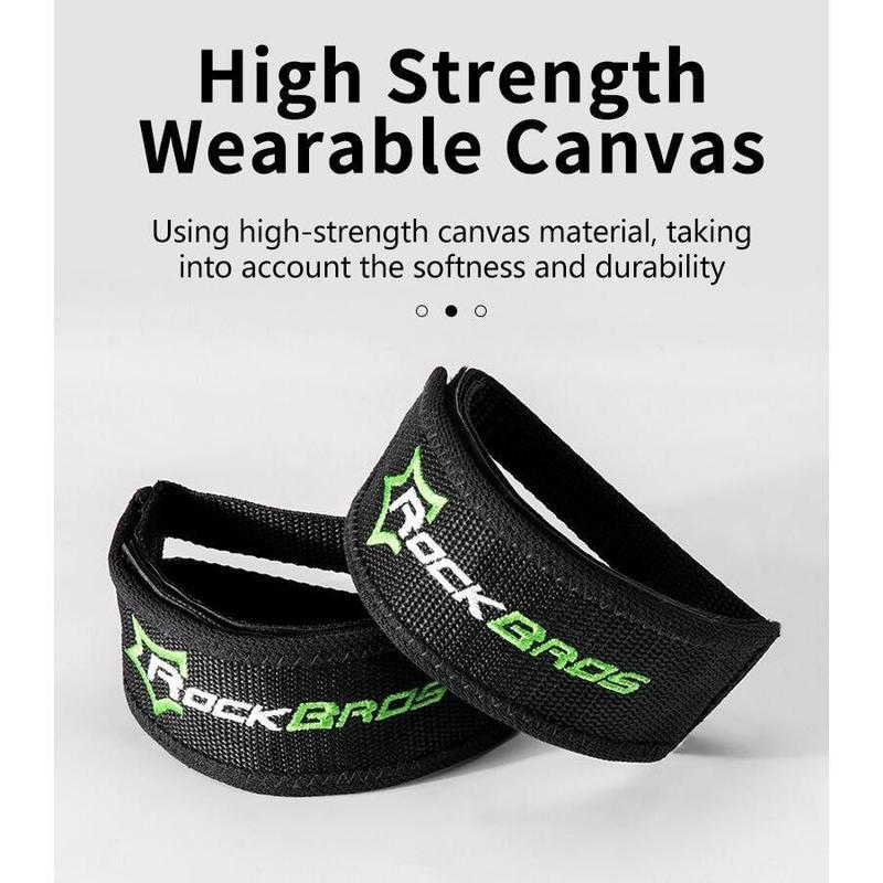 ROCKBROS High Strength Double-side Bike Pedal Cover Cycling Pedal Foot Strap Ultralight Anti-slip Pedal Belt