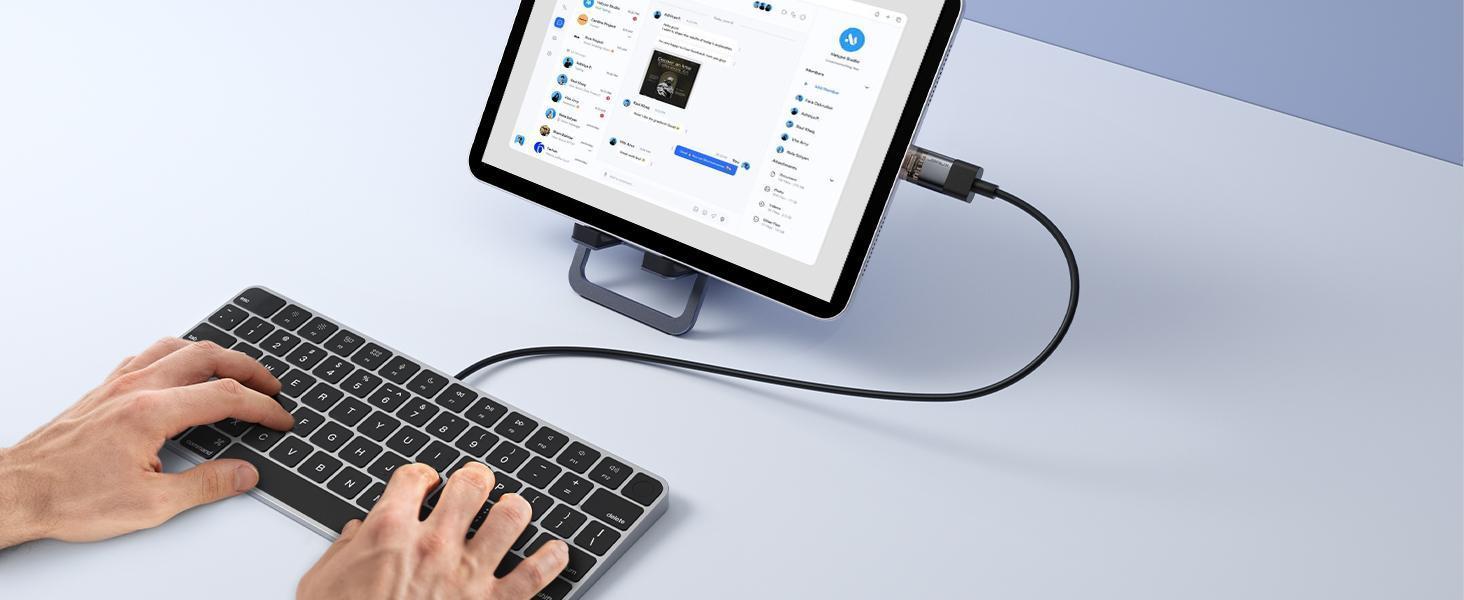 JSAUX  USB C Male to USB Female OTG Adapter 3.0 [3 Pack], Compatible with MacBook, iPhone, Samsung Galaxy, All USB C Smartphone Cellphone-Black