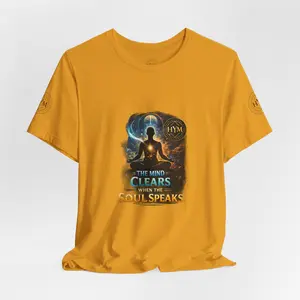 Meditation Soul Speaks Graphic Tee | Heal Your Mind spiritual mindfulness shirt